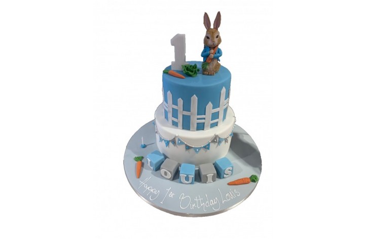 Tiered Peter Rabbit with Bunting